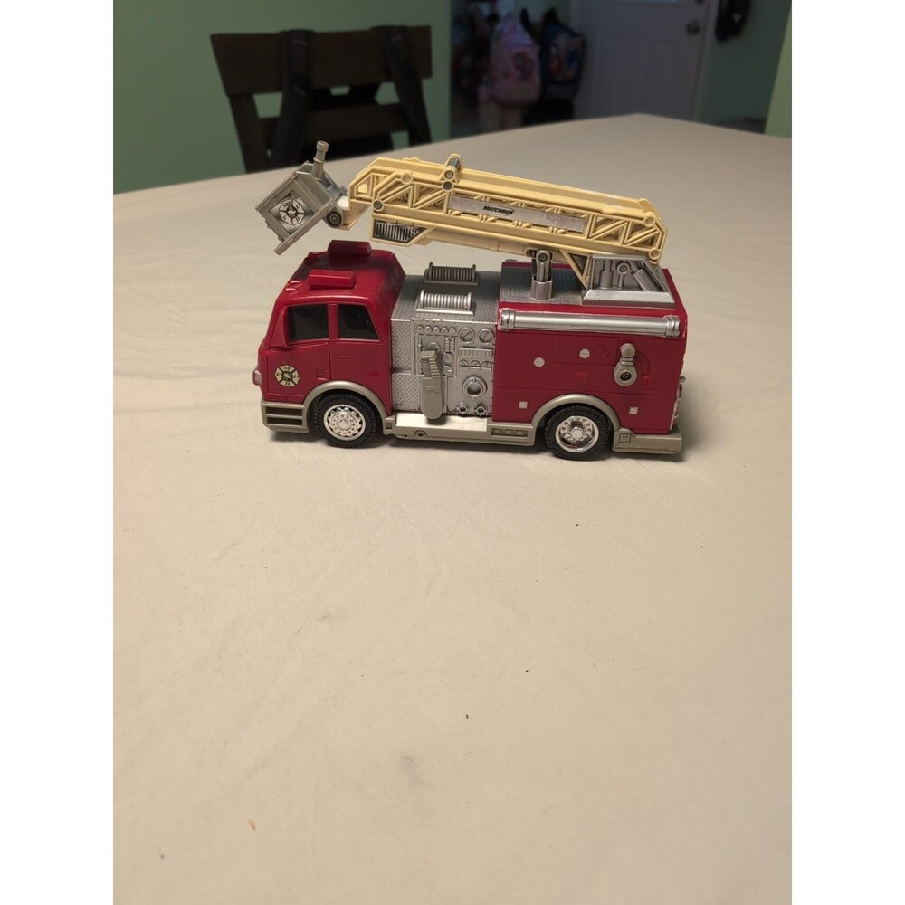 Mattel Matchbox Rescue Net Fire Truck M27 Mechanical Ladder 10 in. For parts.